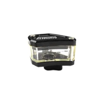 Fluid reservoir ACCOSSATO See through vertical or horizontal oil spills included černý