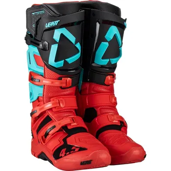 Elektrokoloběžka LEATT CROSS 4.5 BOOTS FUEL BARVA ČERNÁ / ČERVENÁ MODRÁ ROZMĚRY 47 30,5 cm