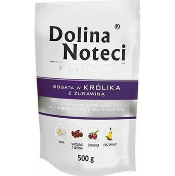 Krmivo pro psa DOLINA NOTECI PREMIUM králík s brusinkami kapsička pro psy 500 g
