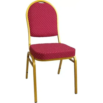 Jídelní židle Židle JEFF 3 NEW - červená/zlatý nátěr - SLEVA 3% s kodem radost25