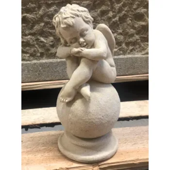 Zahradní dekorace ZahradniDekorace Anděl na kouli II, výška 26 cm, 2,2 kg Socha