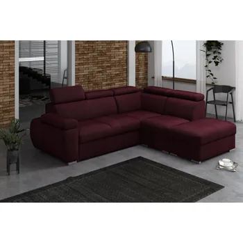 Obývací stěna Sedací souprava Bodie V pravá vínová