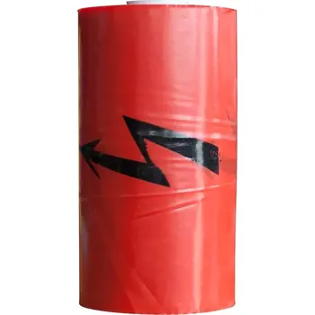 Izolační páska Fólie výstražná červená s bleskem 22cm/100m
