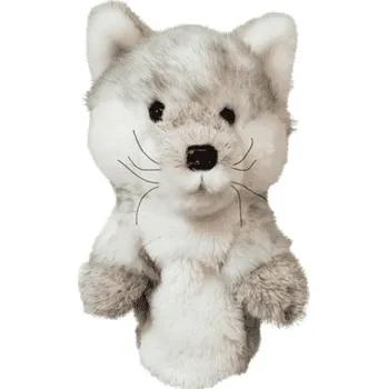 Headcover Daphnes headcover Silver Fox - stříbrná liška + Dárková krabička týček