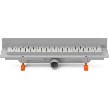 Podlahový linear. žlab ke stěně 350 mm,boční D40,medium lesk