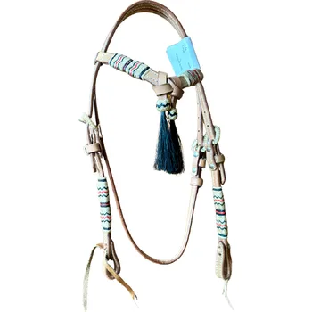 Lakota Westernová uzdečka Rawhide + hair
