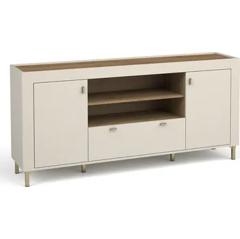 Ložnicová sestava Komoda MOSSA MO7, Kašmír/Dub Whisky