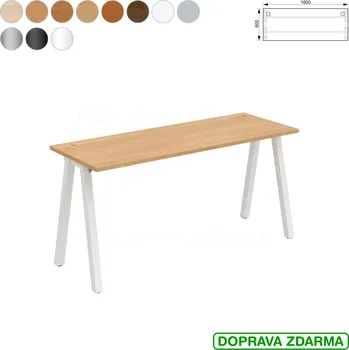 Psací stůl UE A 1600 Hobis UNI - Stůl pracovní 160 x 60