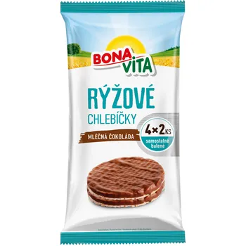 Čokoláda Bonavita Rýžové chlebíčky mléčná čokoláda 128g 128g