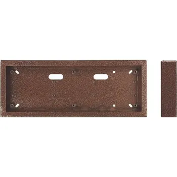 4FF 090 93.1 Krabice KARAT horizontální nad omítku HNO 3 rám, antika měděná, Tesla Stropkov