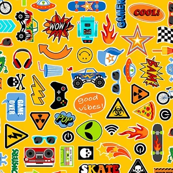 MAKOWER UK Látka bavlna v metráži 2557Y