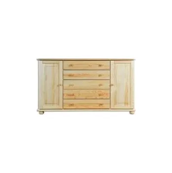 Ložnice ImportWorld Komoda Orion masiv v92 x š165 x h42 cm (Barva dřeva: Šedá)