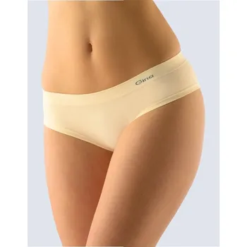 Dámské spodní prádlo GINA dámské kalhotky francouzské, bezešvé, bokové, jednobarevné MicroBavlna 04004P tělová M/L
