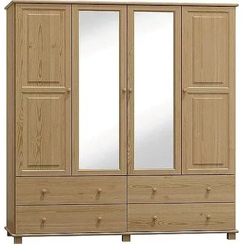 Nábytek ImportWorld Šatní skříň z masivu Vojtěch s160 (Barva dřeva: Olše)