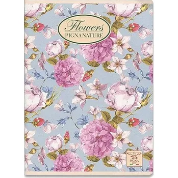 PIGNA Nature Flowers A5 šitý, čistý, náhodný motiv