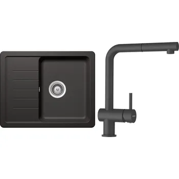 Granitový dřez Set Schock S1-2 (dřez Toledo D-100XS Stone + baterie Epos.120 Stone)