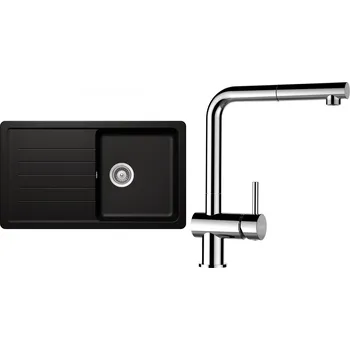 Granitový dřez Set Schock S2-9 (dřez Toledo D-100 Magma + baterie Epos.120 Chrom)