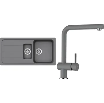 Granitový dřez Set Schock S26-3 (dřez Formhaus D-150L Croma + baterie Epos Croma)