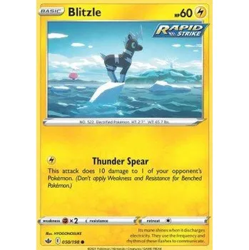 Sběratelská karetní hra Pokémon CRE 050/198 Blitzle - Chilling Reign Stav: Near Mint, Verze: REVERSE HOLO