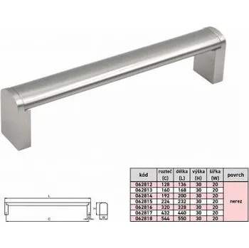 Věšák Úchytka BRITA 192 nerez