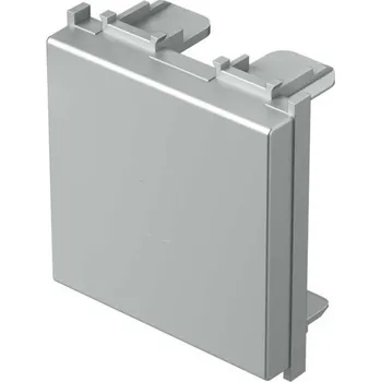 TM22ES-U Záslepka 2M ES - matná stříbrná, TEM