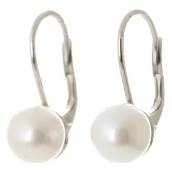 Náušnice Zlatnictví Noemi NA1072F Bílá