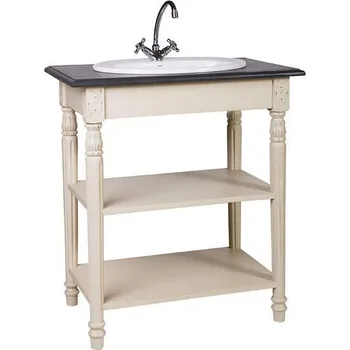 Umyvadlo Umyvadlo zapuštěné do dřevěné skříňky D560 Patina povrchu: Bez patiny, Barva povrchu nábytku: Ficelle