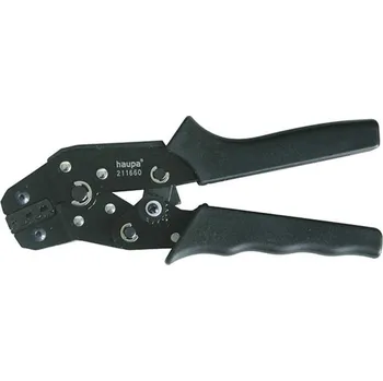 Kleště 211660 Kleště lisovací pro rolované kontakty 0,5 - 1,5 mm2, Haupa