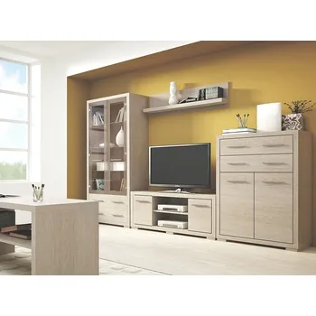 Obývací stěna Eoshop Obývací sestava SEVAG SET 1 dub santana