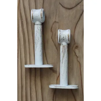 Garnýž Kovová konzole - 9 cm - bílá