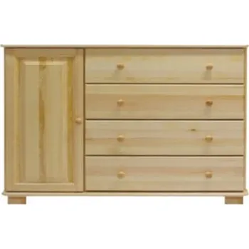 Ložnice ImportWorld Komoda Jiřina - v78 x š118 x h47 cm (Barva dřeva: Dub)