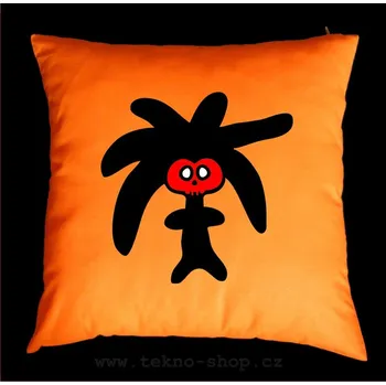 Dekorativní polštářek TEKNOSHOP WOO DOO dnb polštářek s potiskem žlutý