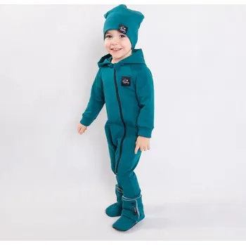 Kojenecký overall Kulišárny Teplákový overal rostoucí TEAL VELIKOST: 68