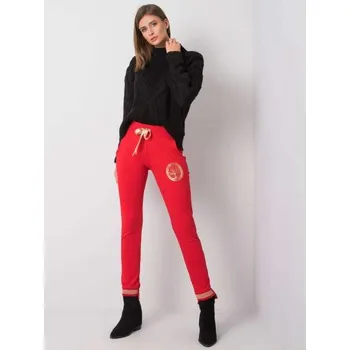 Dámské tepláky teplákové SIMONE červené