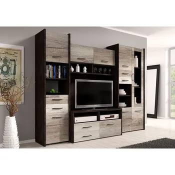 Obývací stěna Eoshop Obývací stěna Soft, Dub canterbury / Dub caountry gren