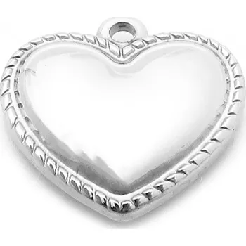 Materiál na výrobu šperku Šperky4U Ocelový přívěšek srdíčko - OK1437-ST