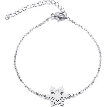 Náramek Náramek sněhová vločka (ocel)