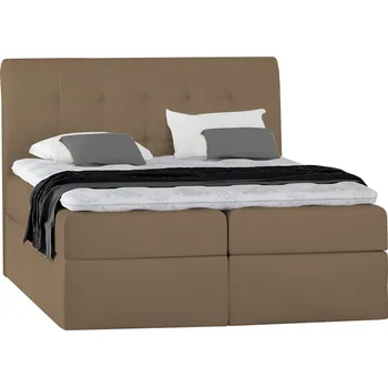 Postel Eka Kontinentální čalouněná postel Lory - Trinity (180x200 cm) Barva látky Trinity: (2306) Světlá hnědá