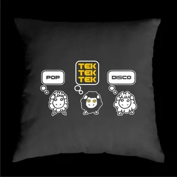 Dekorativní polštářek TEKNOSHOP Black Sheep tekno polštářek s potiskem červený