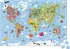 Puzzle Janod Giant Puzzle Mapa světa 300 dílků