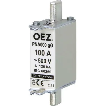 pojistka OEZ:40490 (PNA000 160A gG) PNA000 160A gG Pojistka nožová 160A gG velikost 000, OEZ