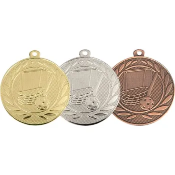 Medaile florbal DI5053 Barva: stříbro, Průměr: 5,0 cm