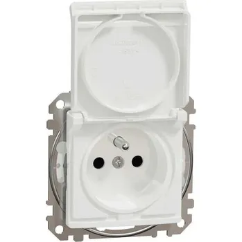 Elektrická zásuvka SDD211013 Zásuvka šroubová, 230V, 16A, IP44, bílá, Schneider