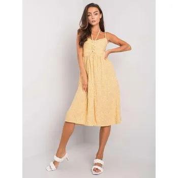 Dámské šaty Dámské šaty vzorované Fiorella RUE PARIS žluté