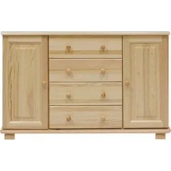 Ložnice ImportWorld Komoda Bořeklava - v78 x š118 x h42 cm (Barva dřeva: Dub)