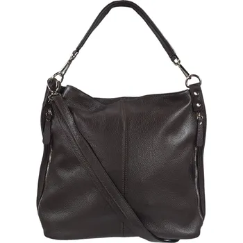 Kabelka Vera Pelle kožená kabelka hnědá 7733 TMOR LEATH