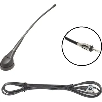 Autoanténa CAL-7667010 Calearo Anténa AM FM gumová DIN m 2.5m kabel CAL-7667010