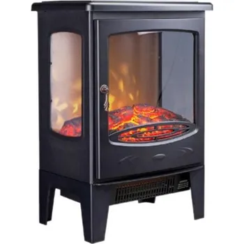 Elektrický krb NORA, černý 1800W