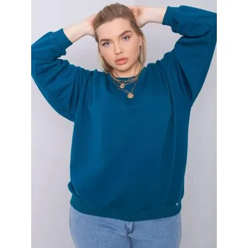 Dámská mikina Dámská mikina plus size MISCHA modrá