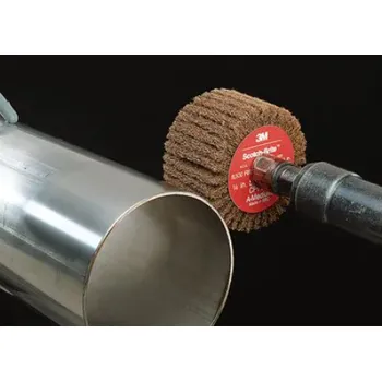 Brusný kotouč 3M PF-ZR Lamelový kartáč na řezání a leštění, hnědý, Scotch-Brite Roloc, MED, 64 mm